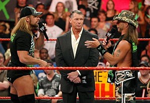 WWE-HHH-Michaels Triple H, Vince McMahon, Shawn Michaels
