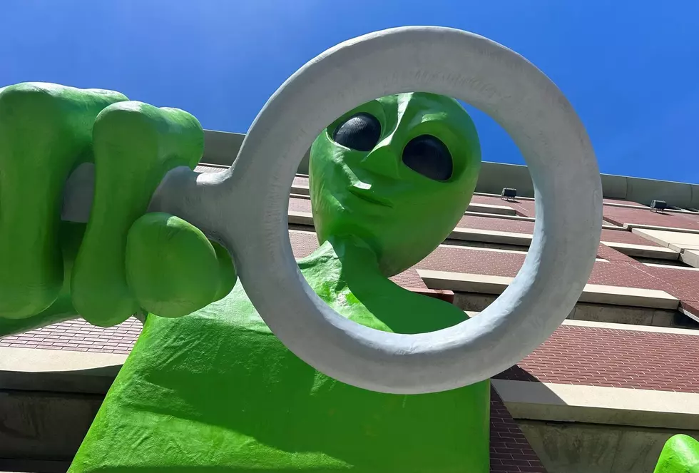 Alien Spotted Peeking Over Kentucky Garage